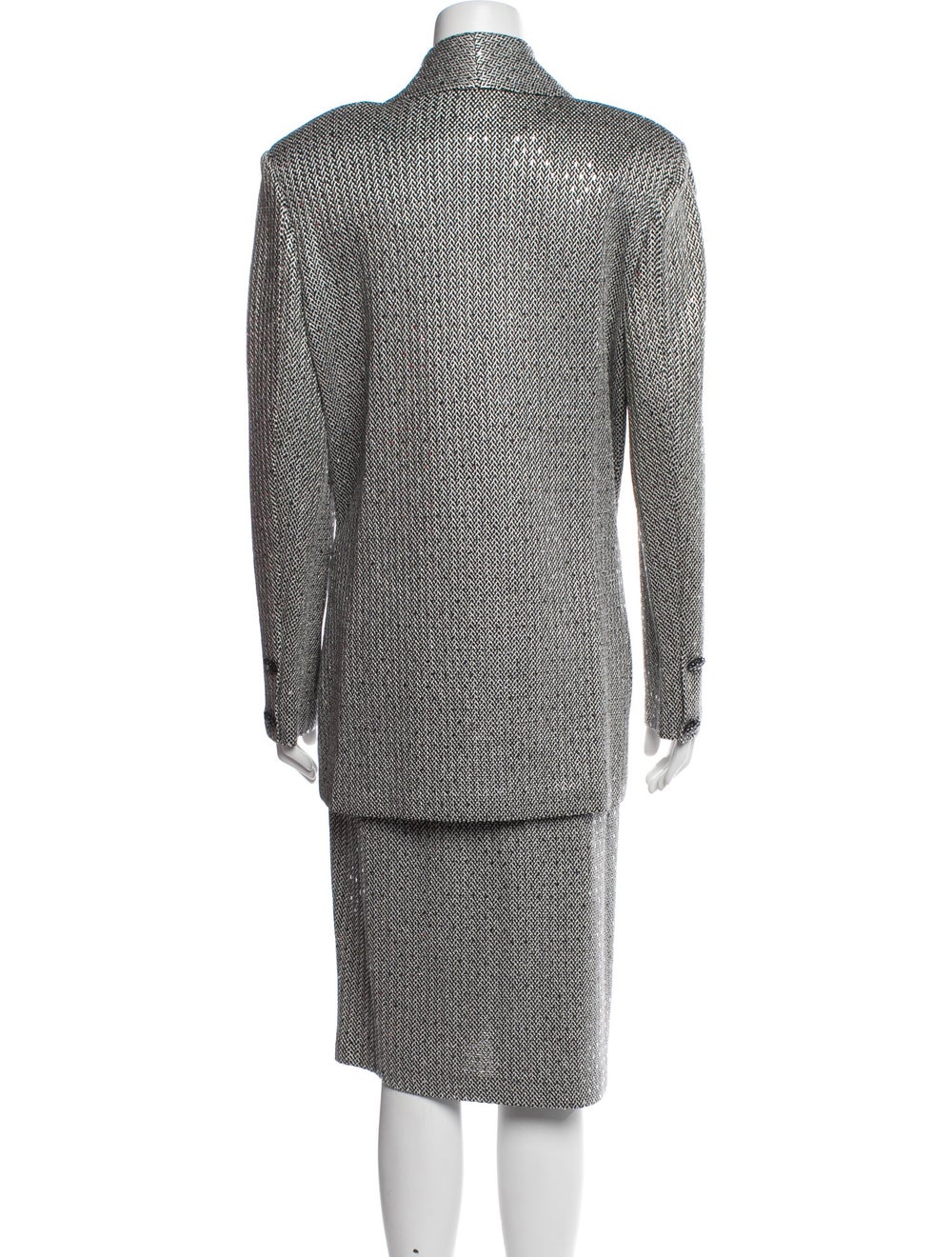 St. John Evening Tweed Pattern Sequin Embellishme… - image 3