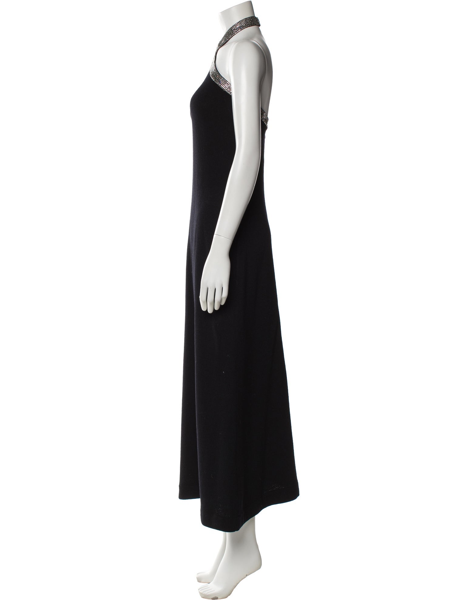 St. John Evening Wool Long Dress