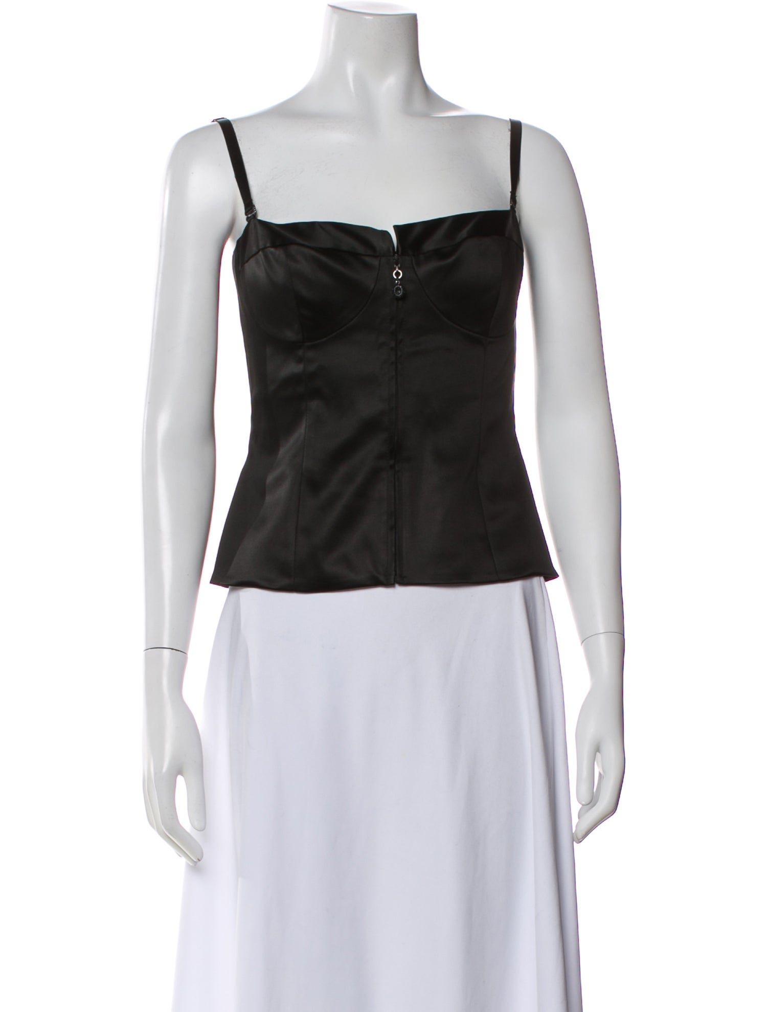 St. John Evening Square Neckline Sleeveless Top