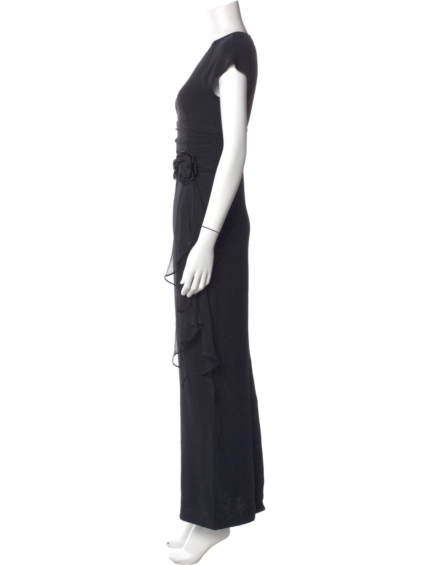St. John Evening Wool Long Dress
