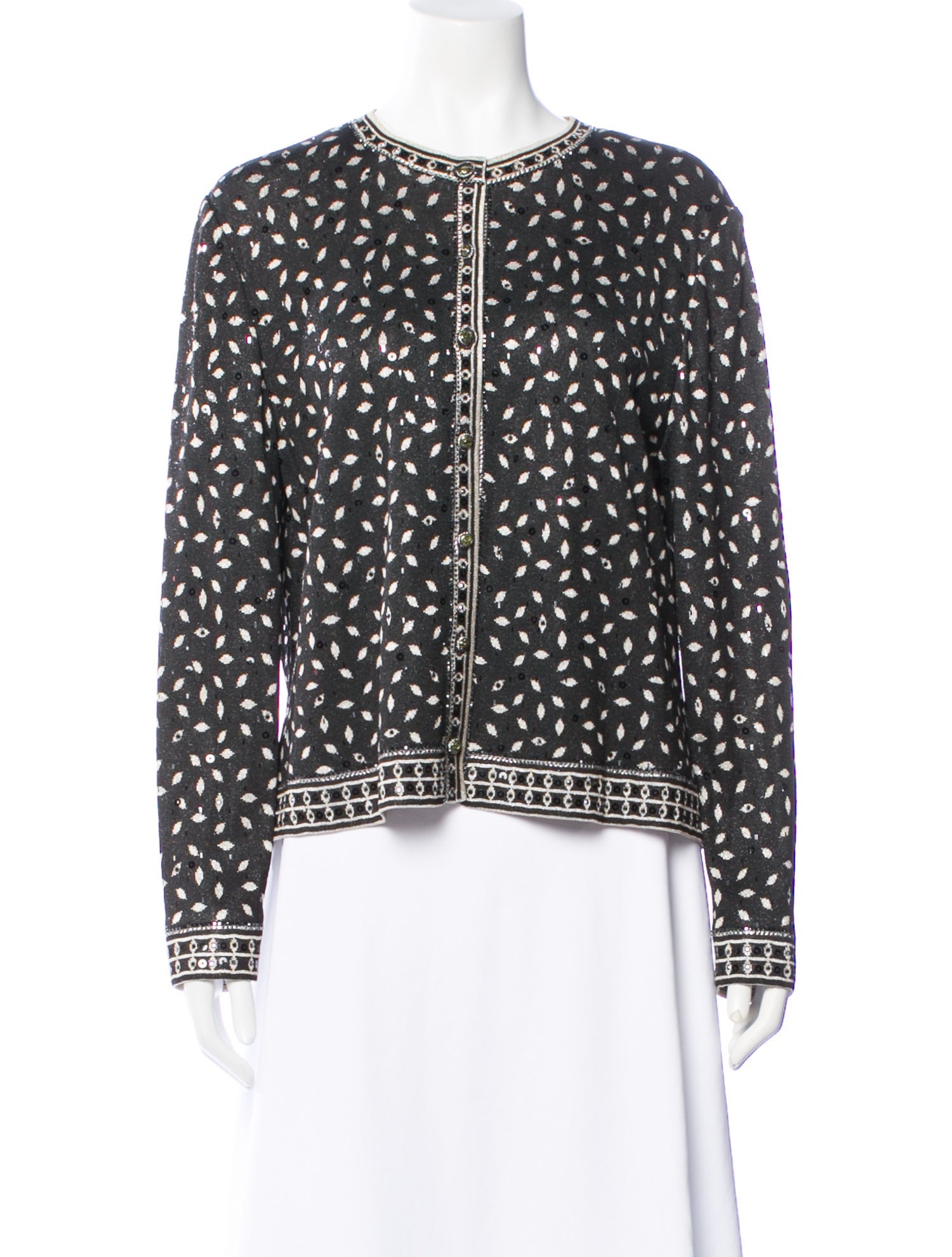 St. John Evening Floral Print Evening Jacket