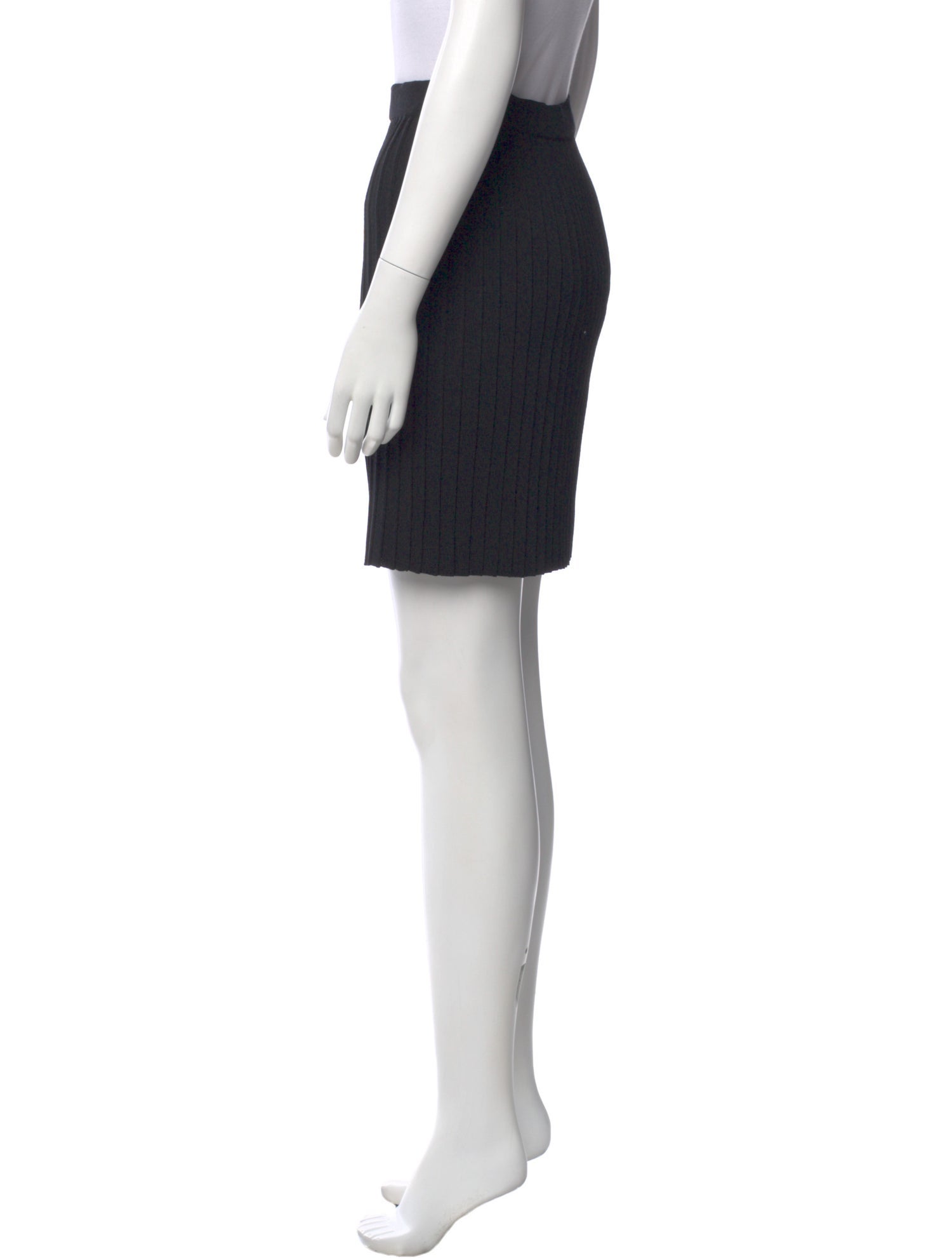 St. John Evening Pleated Accents Mini Skirt