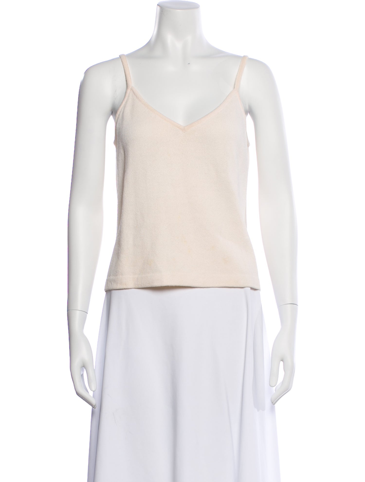 St. John Evening V-Neck Sleeveless Top