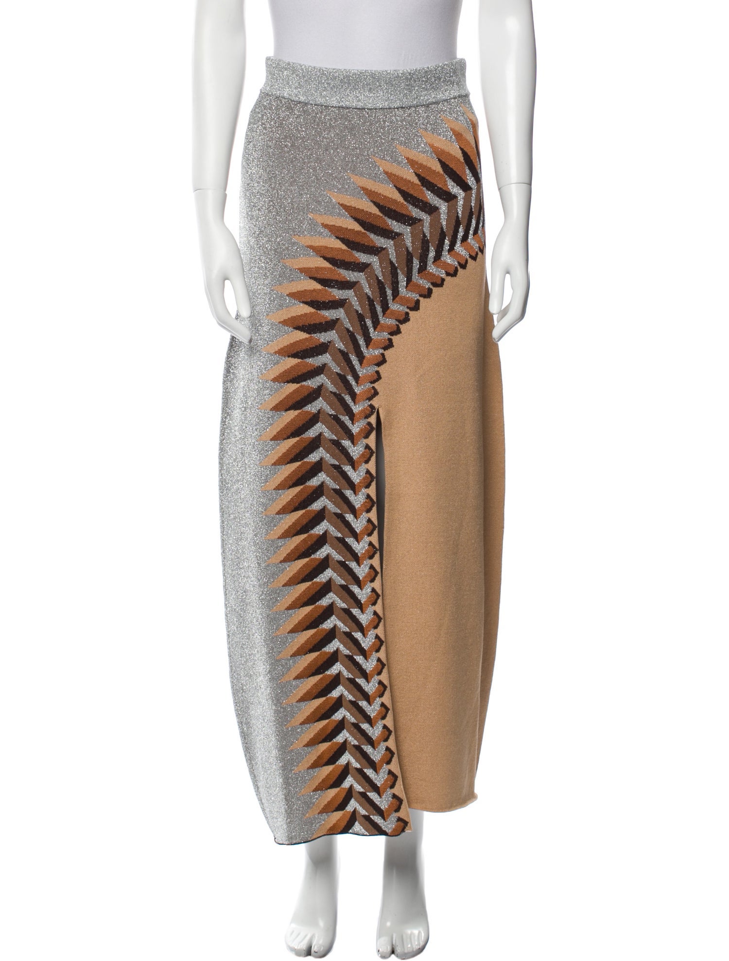 Rabanne Printed Midi Length Skirt