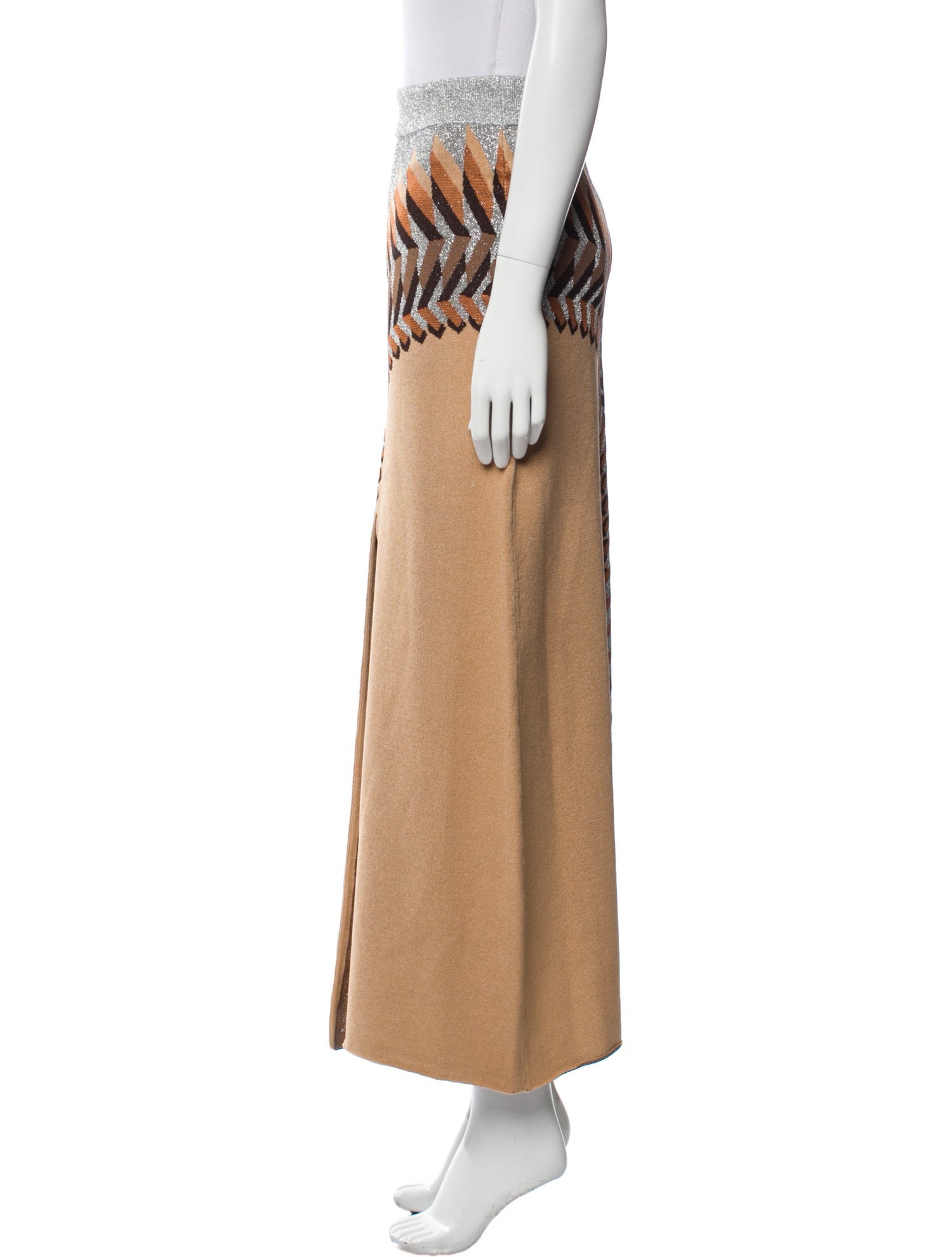 Rabanne Printed Midi Length Skirt