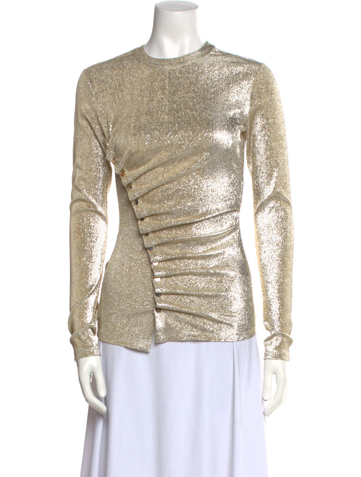 Paco Rabanne Crew Neck Long Sleeve Top