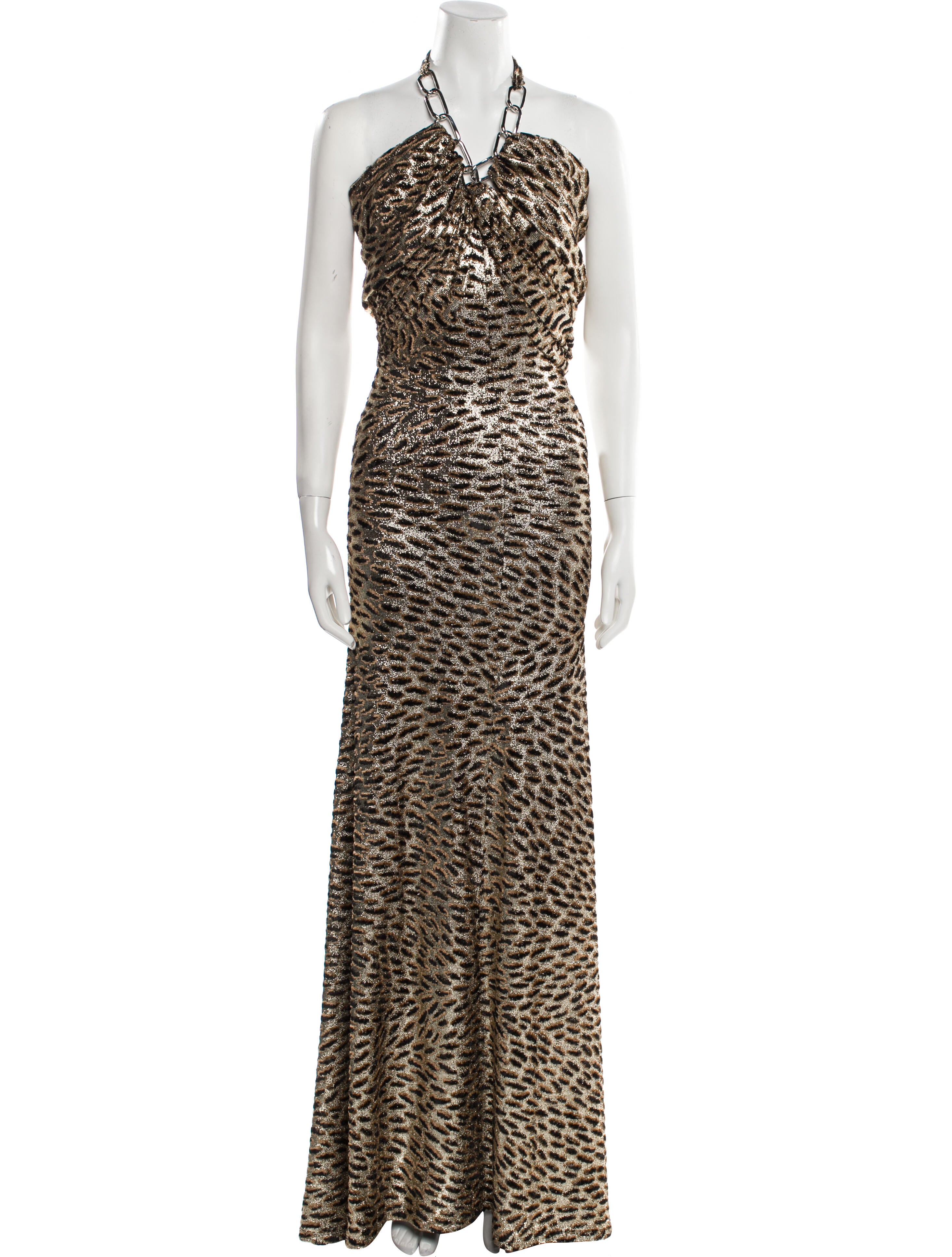 Rabanne Animal Print Long Dress w/ Tags