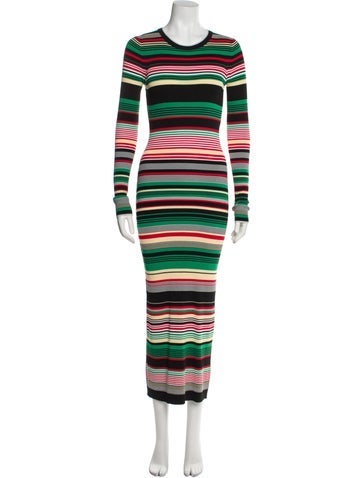 Rabanne Dresses Striped Long Dress XS