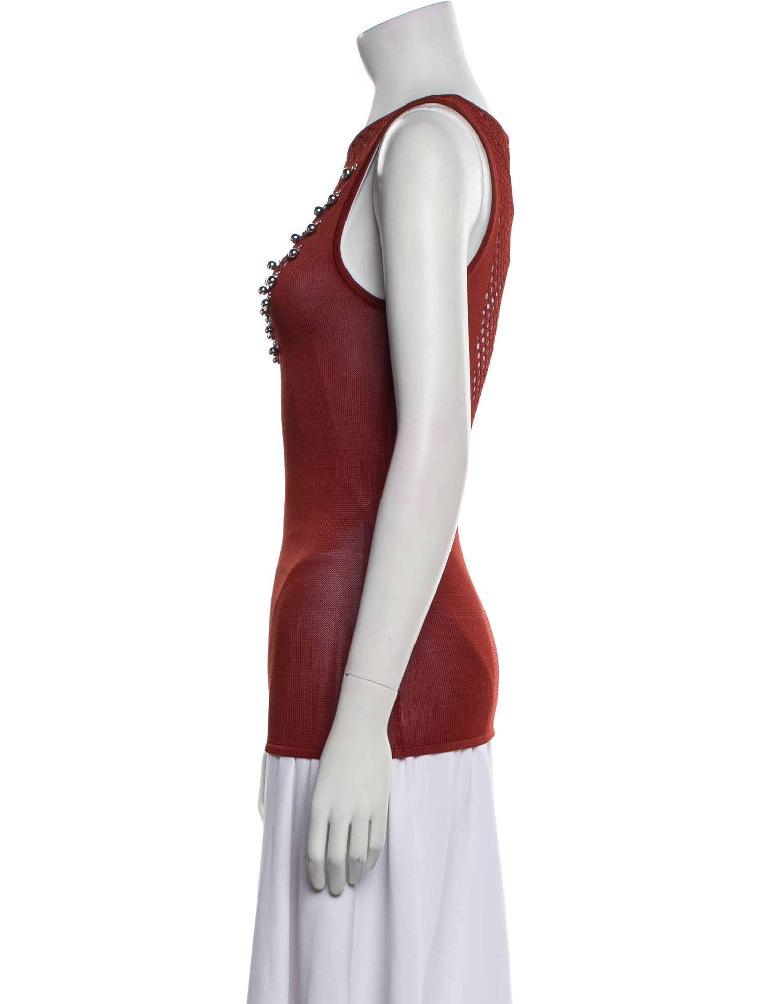 Rabanne Scoop Neck Sleeveless Top w/ Tags