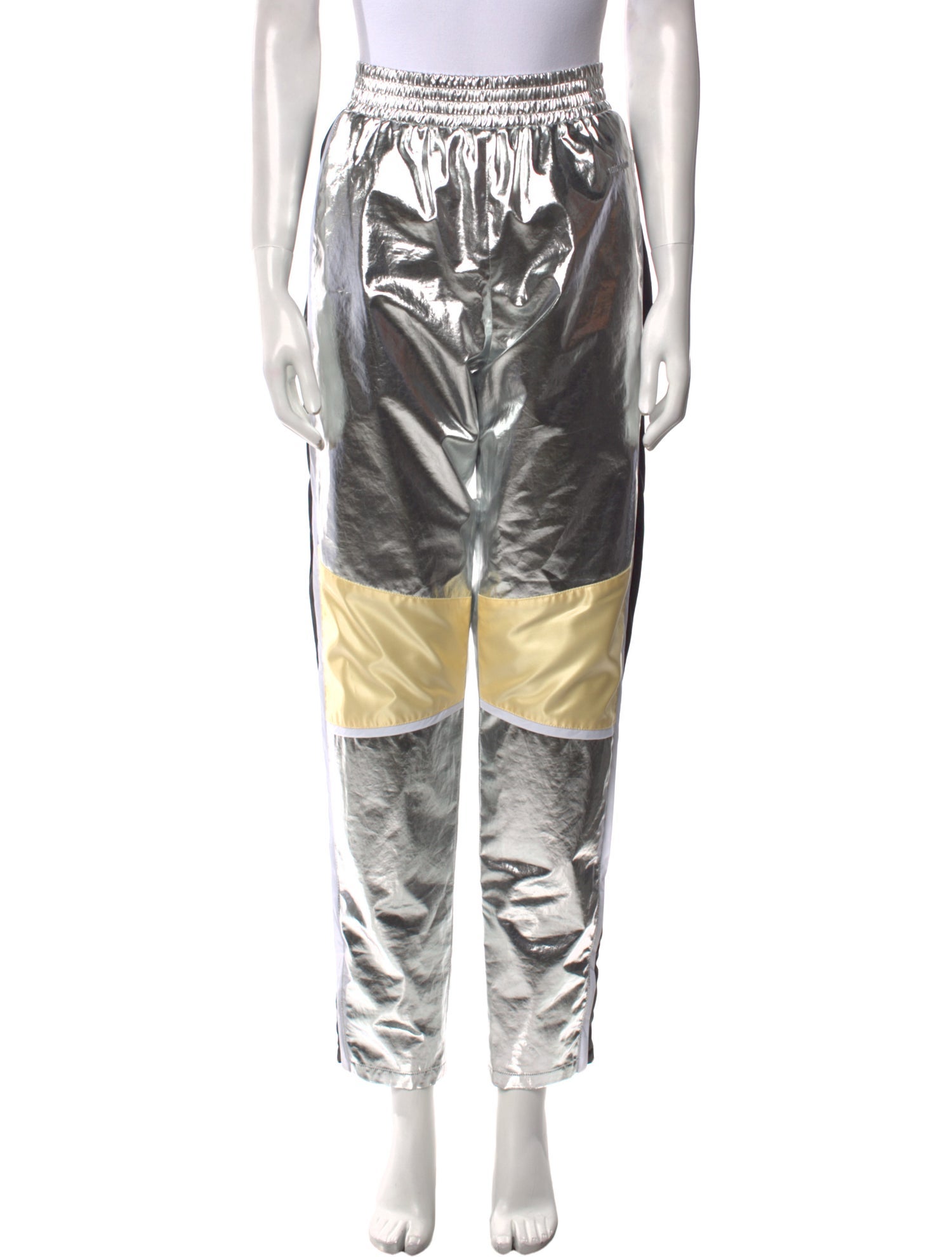 Rabanne Colorblock Pattern Skinny Leg Pants