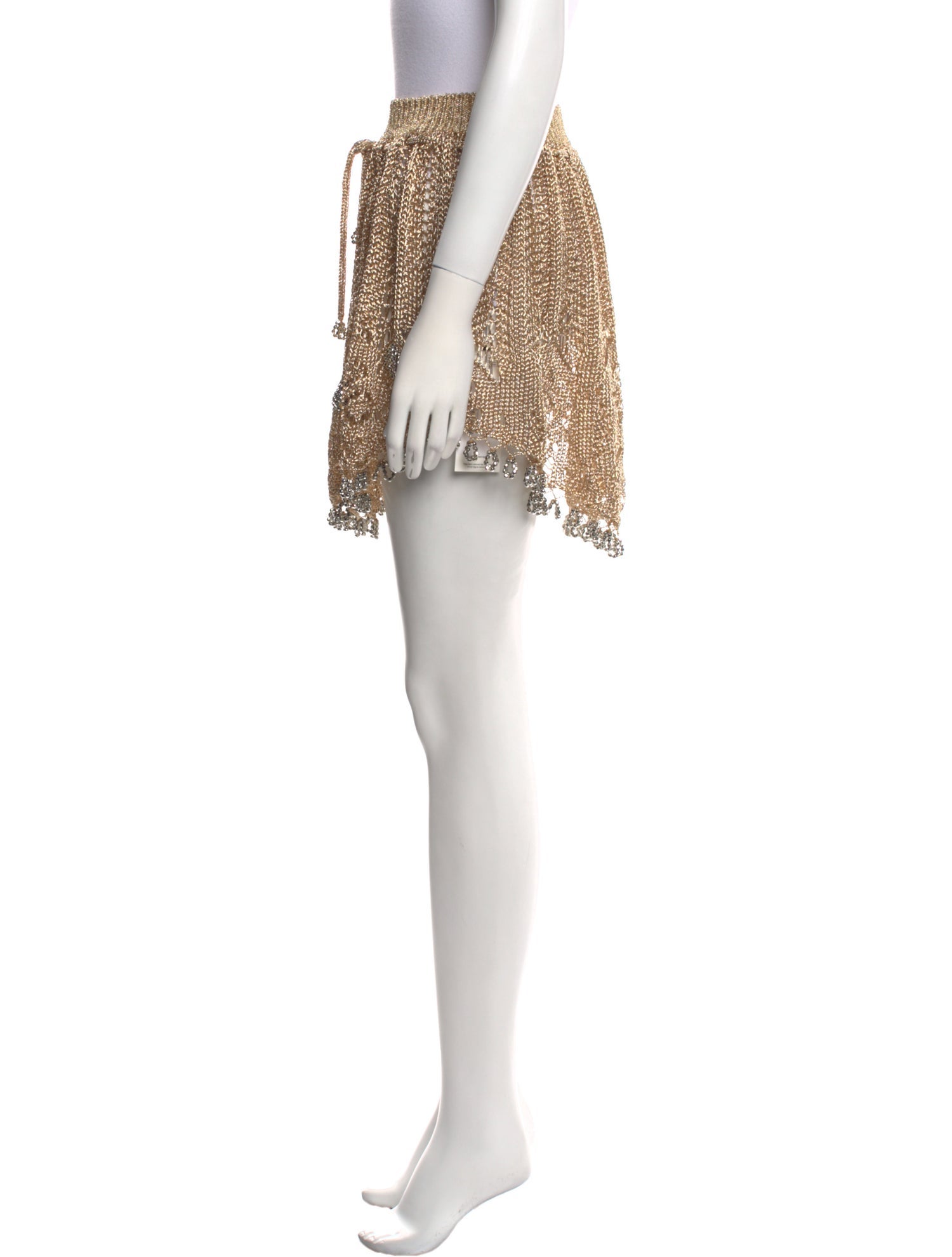 Rabanne Crochet Trim Mini Skirt w/ Tags