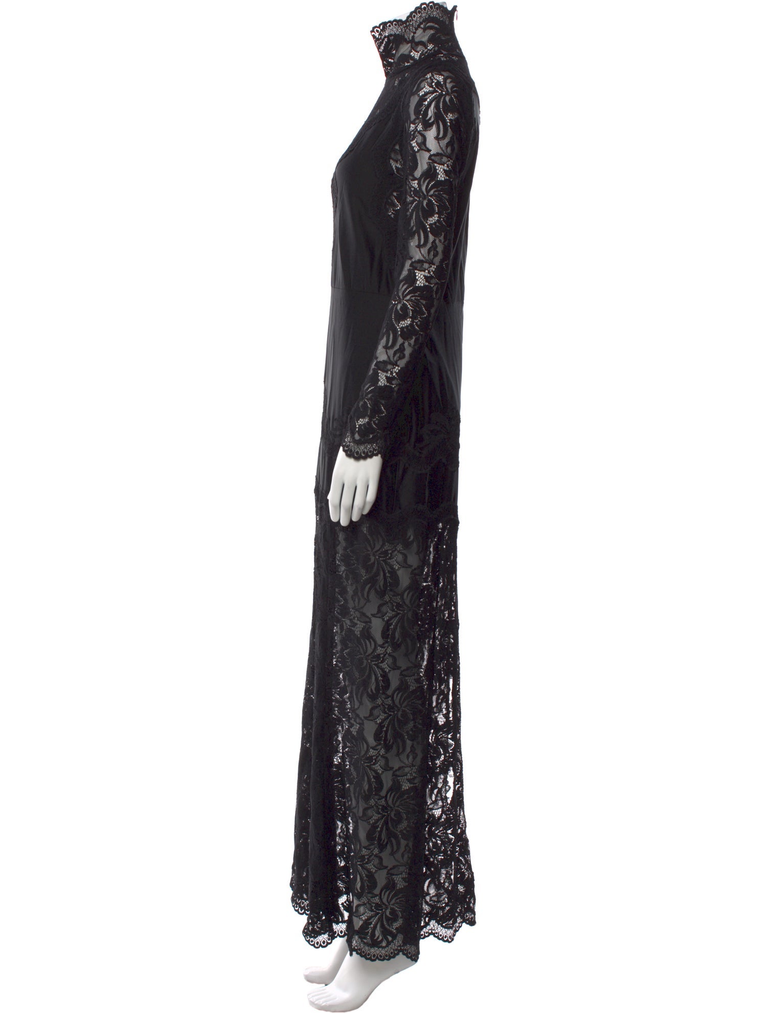 Rabanne Lace Pattern Long Dress