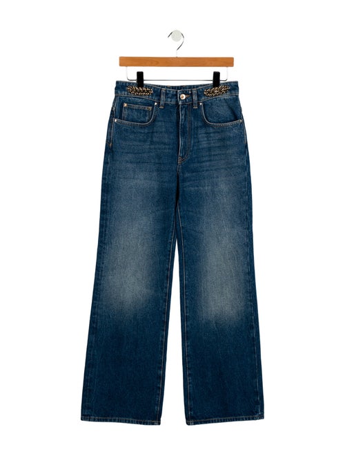 Rabanne High-Rise Wide Leg Jeans w/ Tags