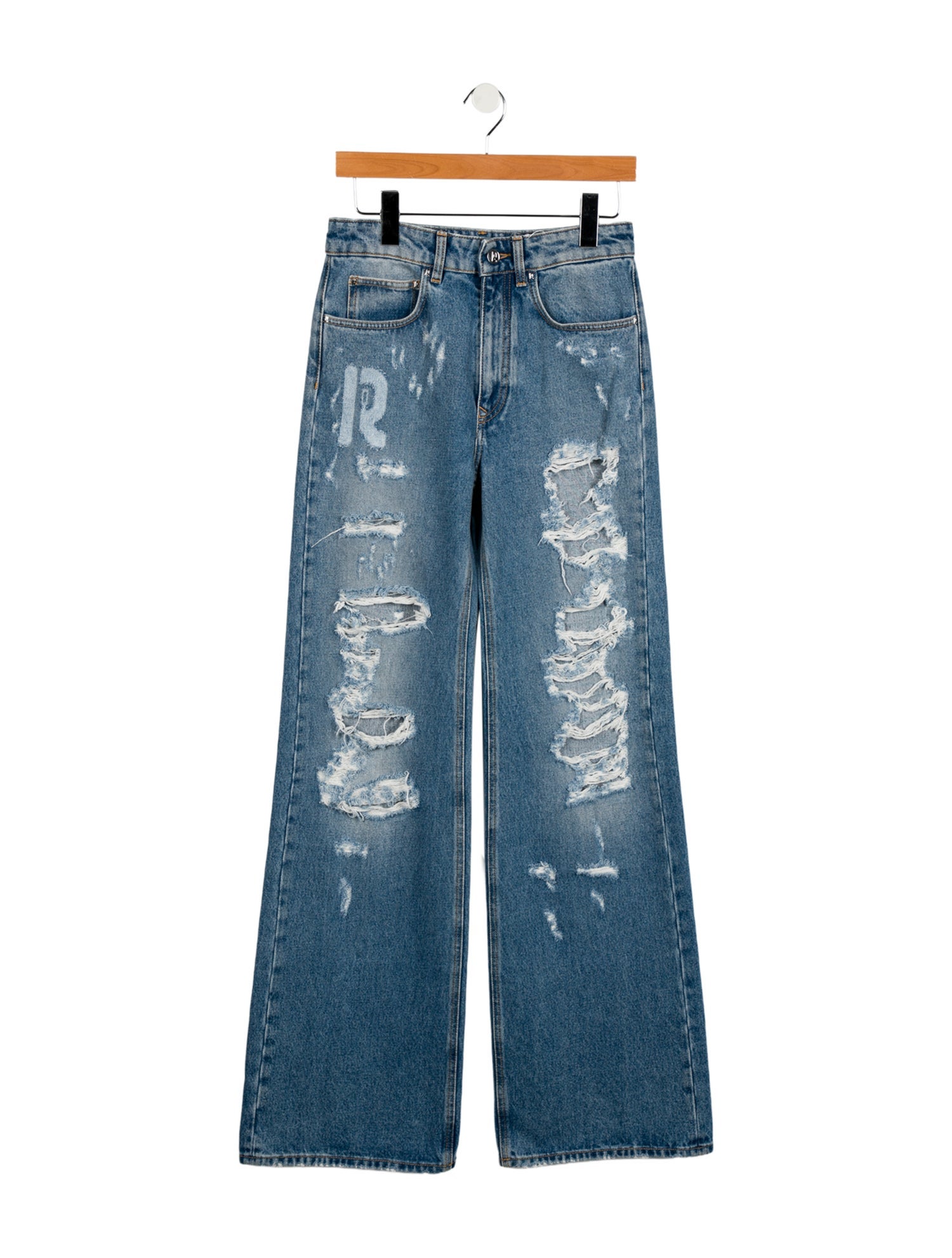 Rabanne High-Rise Wide Leg Jeans w/ Tags