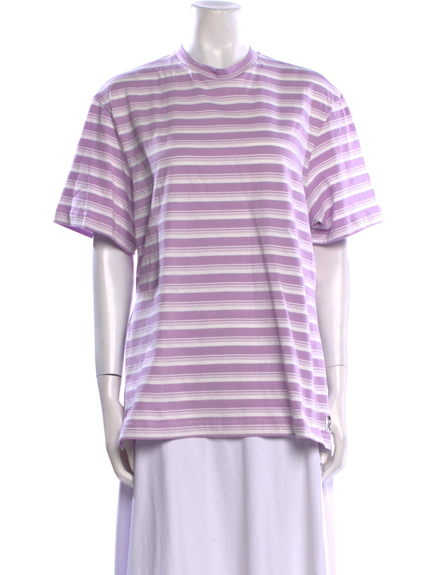 Rabanne Striped Crew Neck T-Shirt w/ Tags
