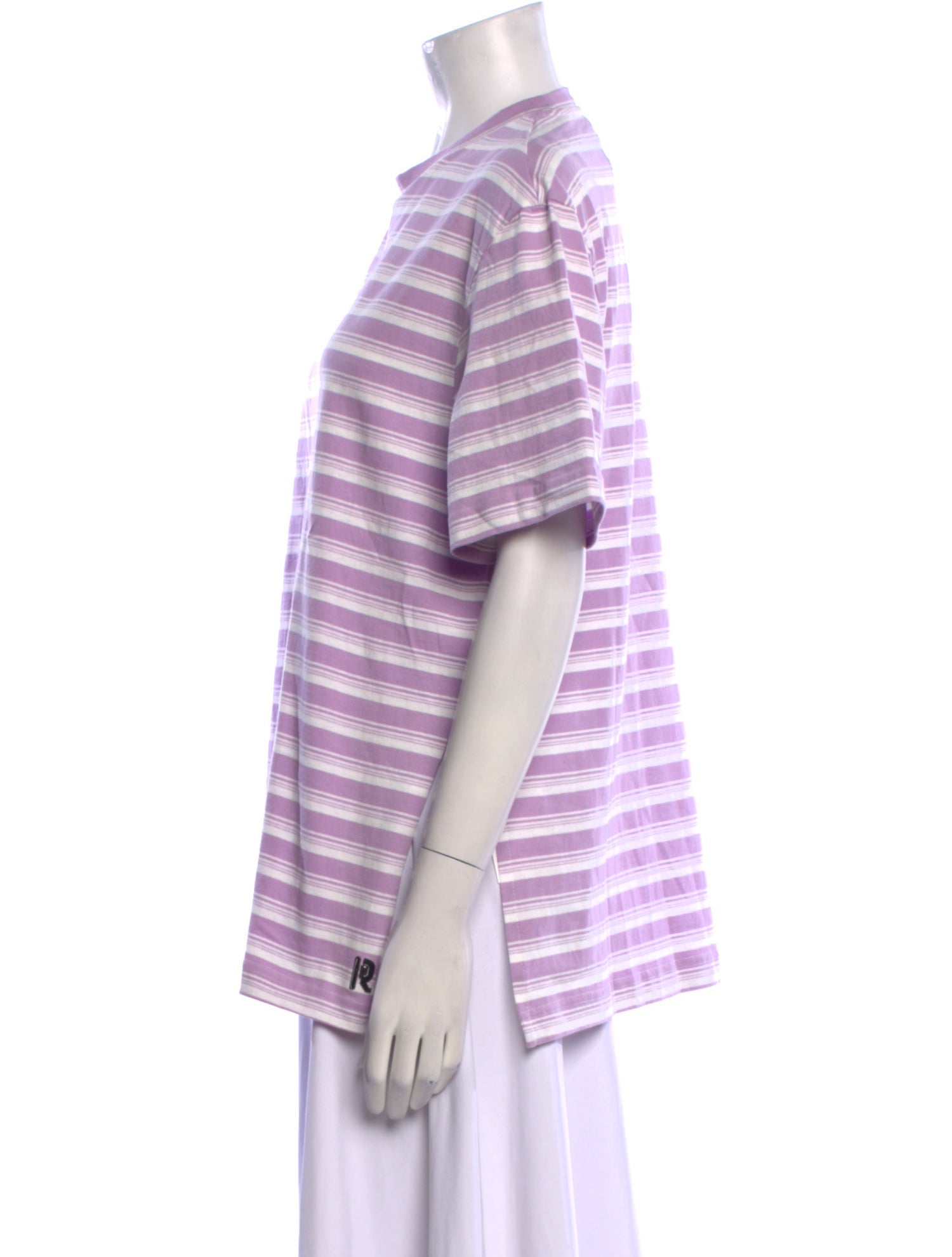 Rabanne Striped Crew Neck T-Shirt w/ Tags