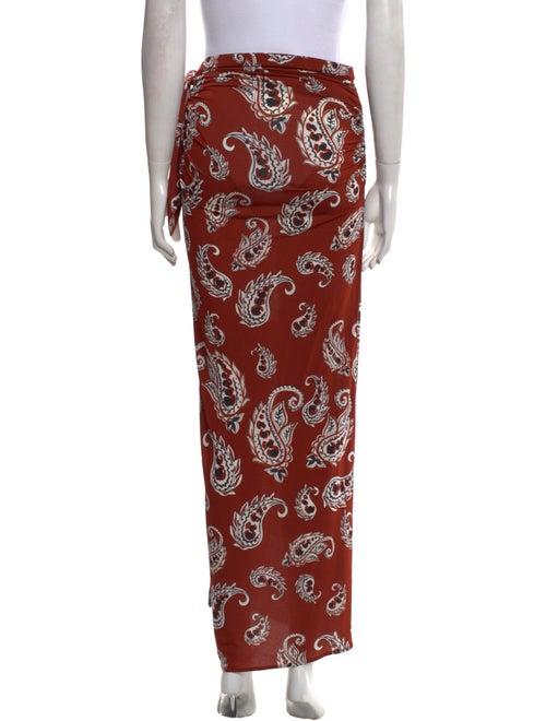 Rabanne Paisley Print Long Skirt