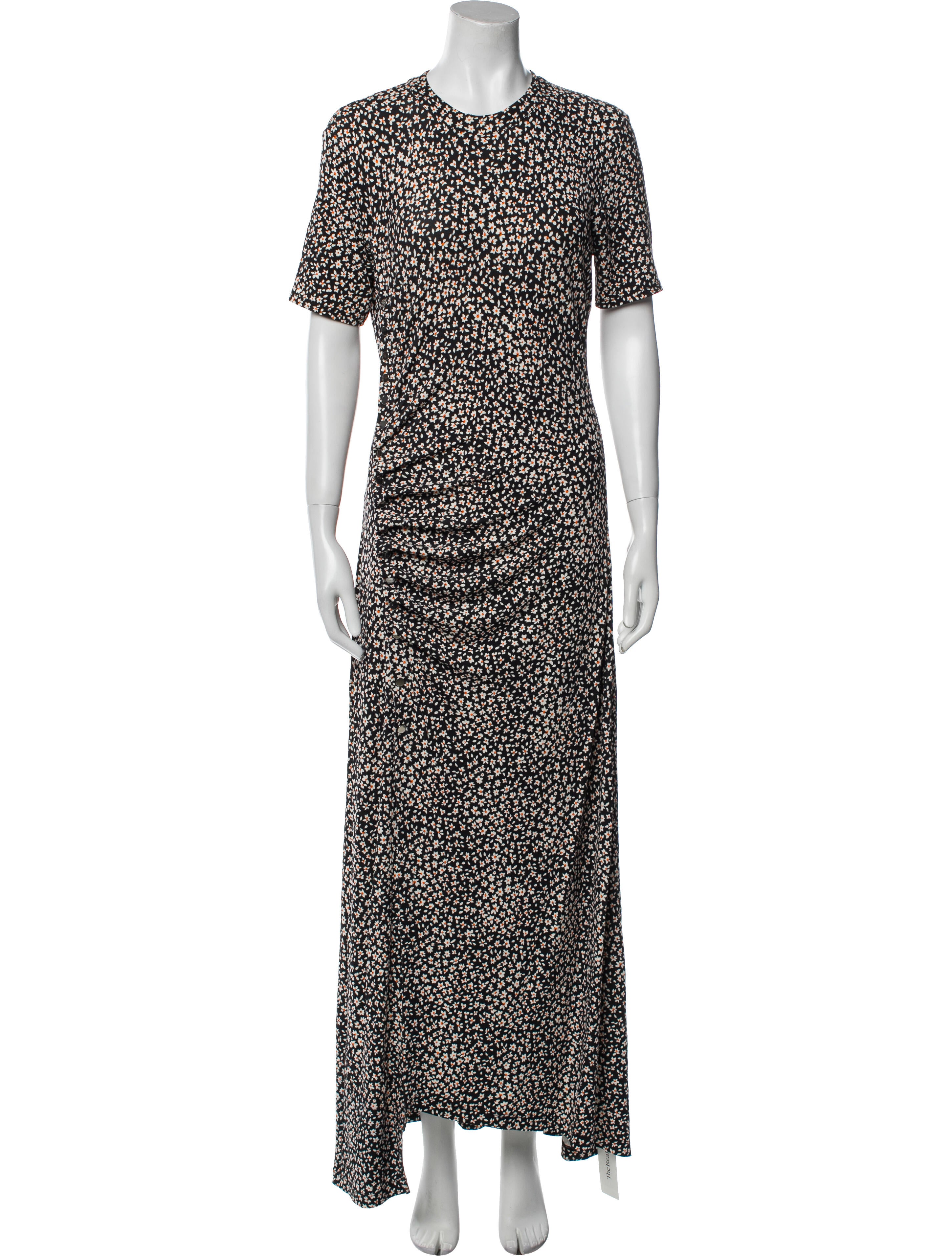 Rabanne Printed Long Dress