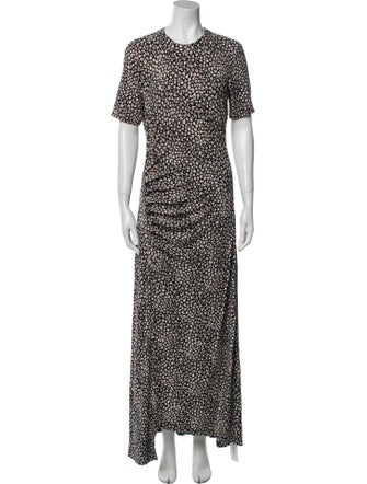 Rabanne Printed Long Dress