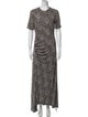 Rabanne Printed Long Dress