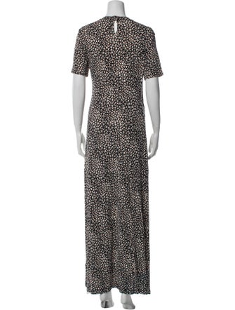 Rabanne Printed Long Dress