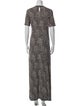 Rabanne Printed Long Dress