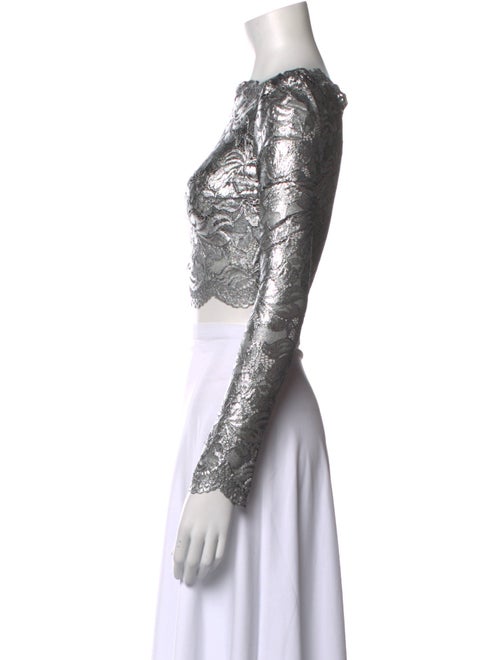 Rabanne Nylon Square Neckline Crop Top