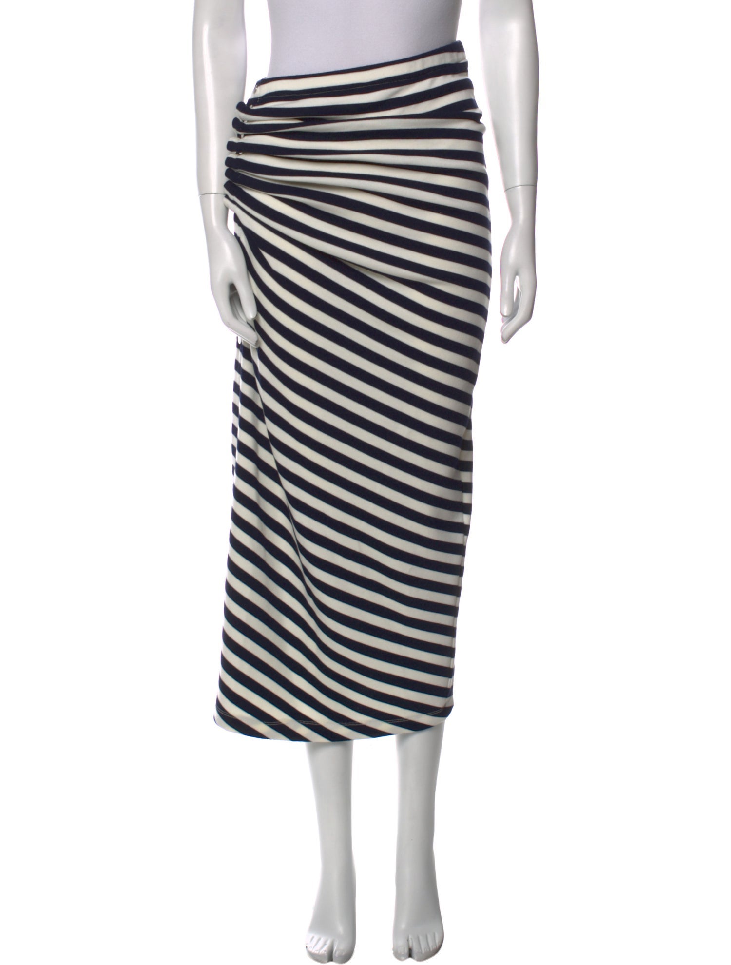 Rabanne Virgin Wool Midi Length Skirt