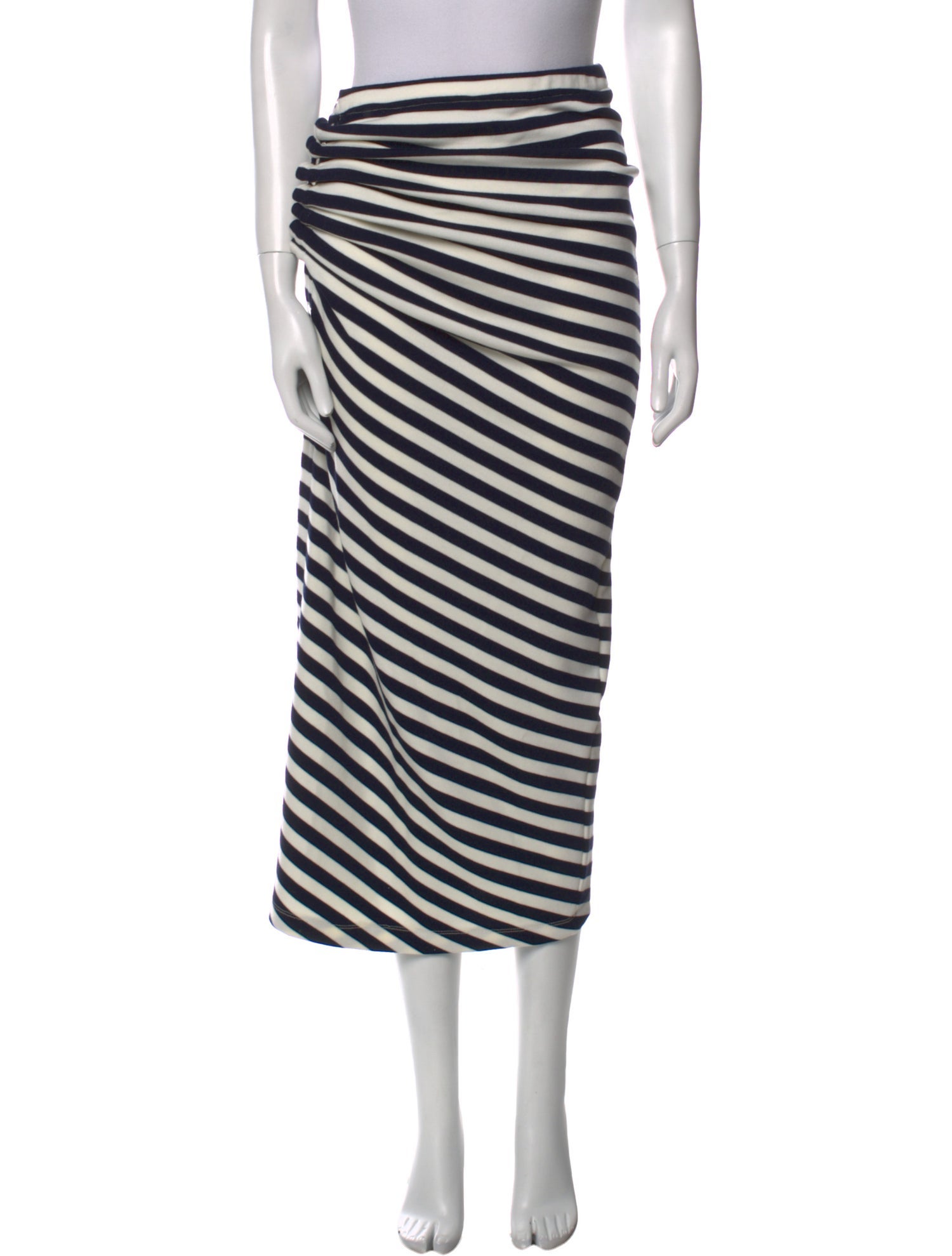 Rabanne Virgin Wool Midi Length Skirt