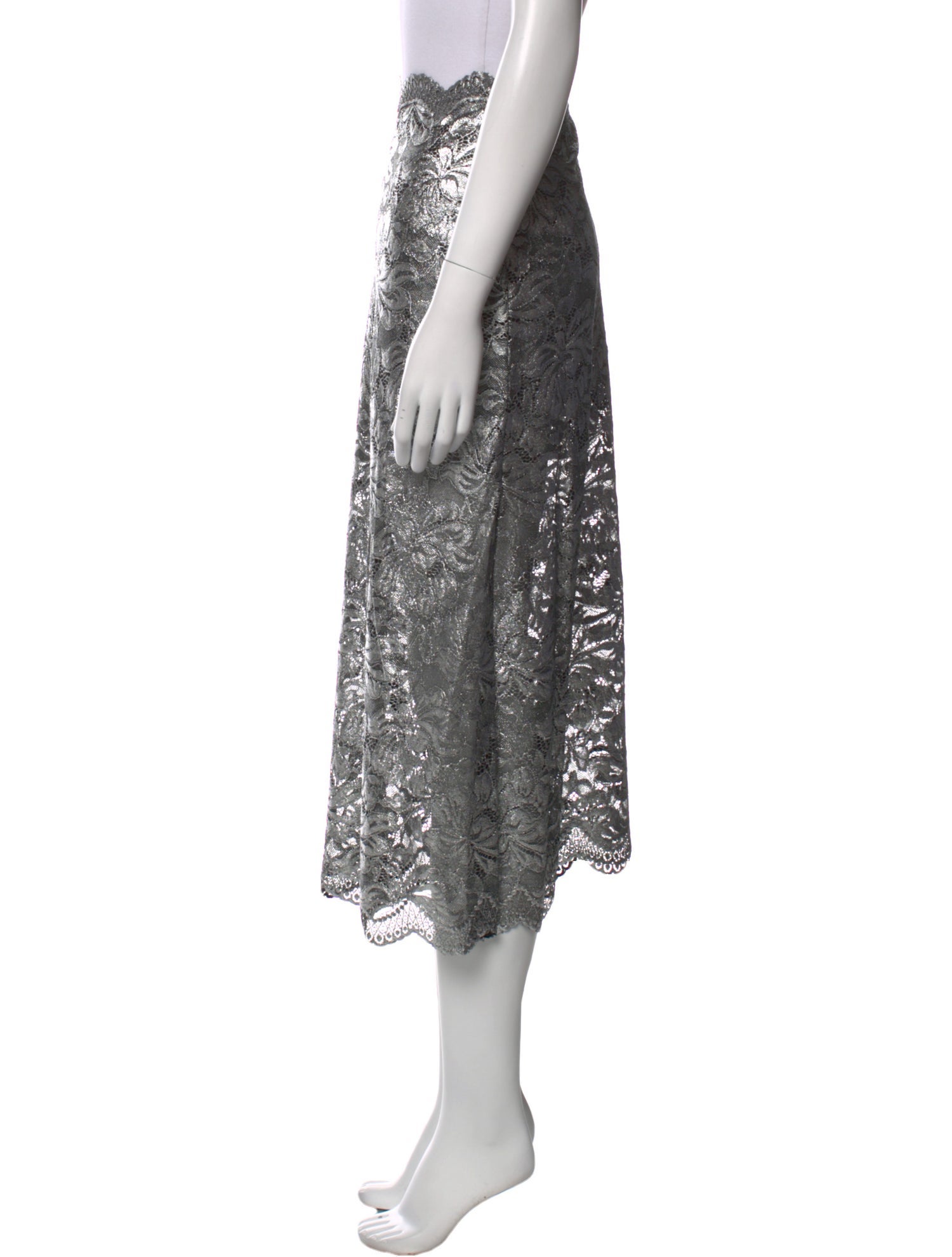 Rabanne Nylon Midi Length Skirt