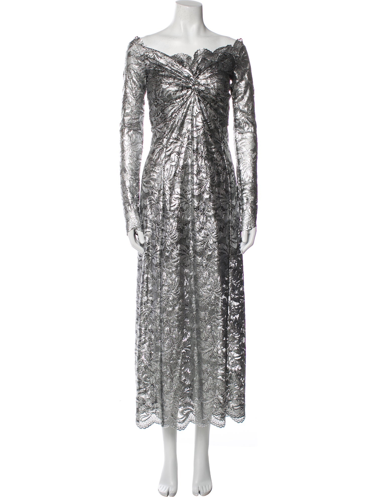 Rabanne V-Neck Long Dress