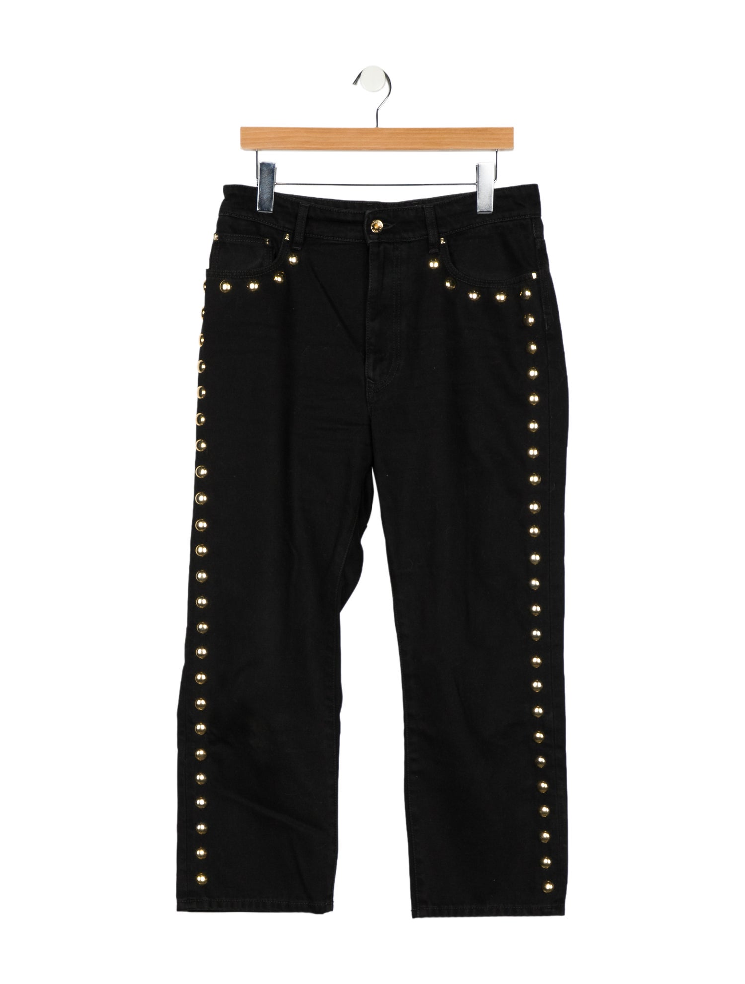 Rabanne High-Rise Straight Leg Jeans