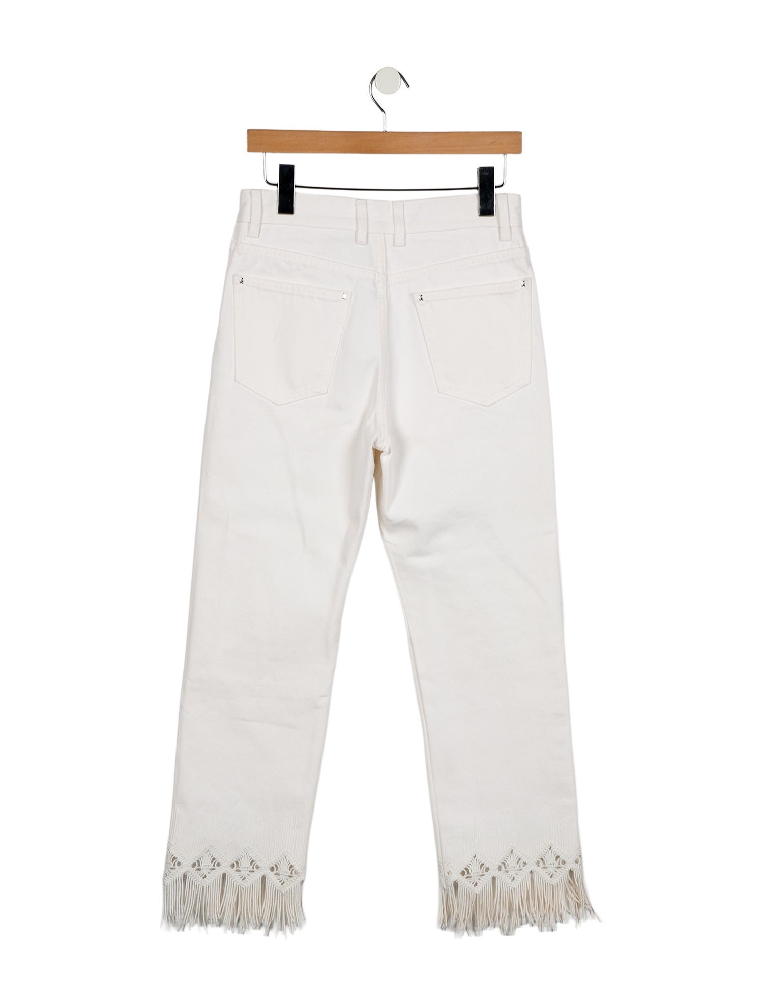 Rabanne High-Rise Straight Leg Jeans