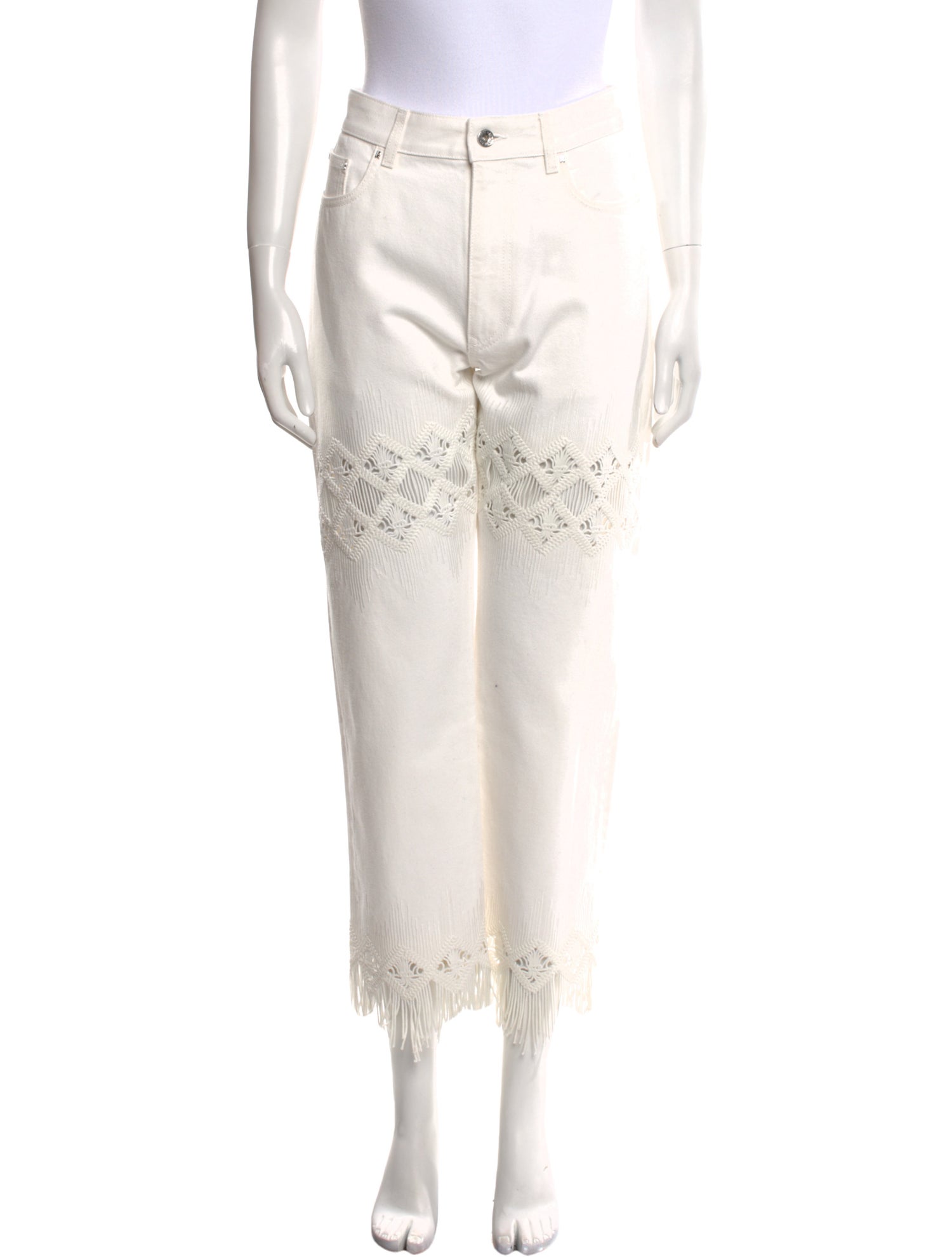 Rabanne High-Rise Straight Leg Jeans w/ Tags