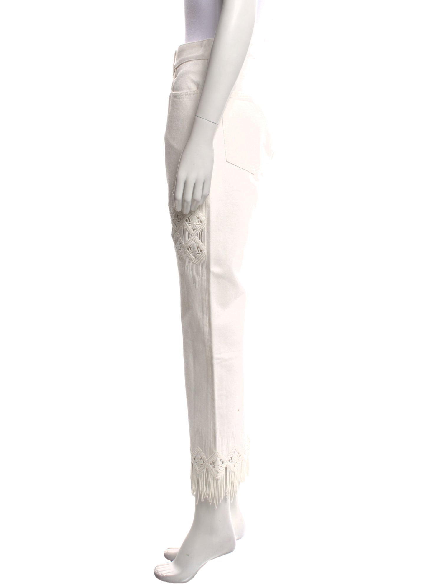 Rabanne High-Rise Straight Leg Jeans w/ Tags