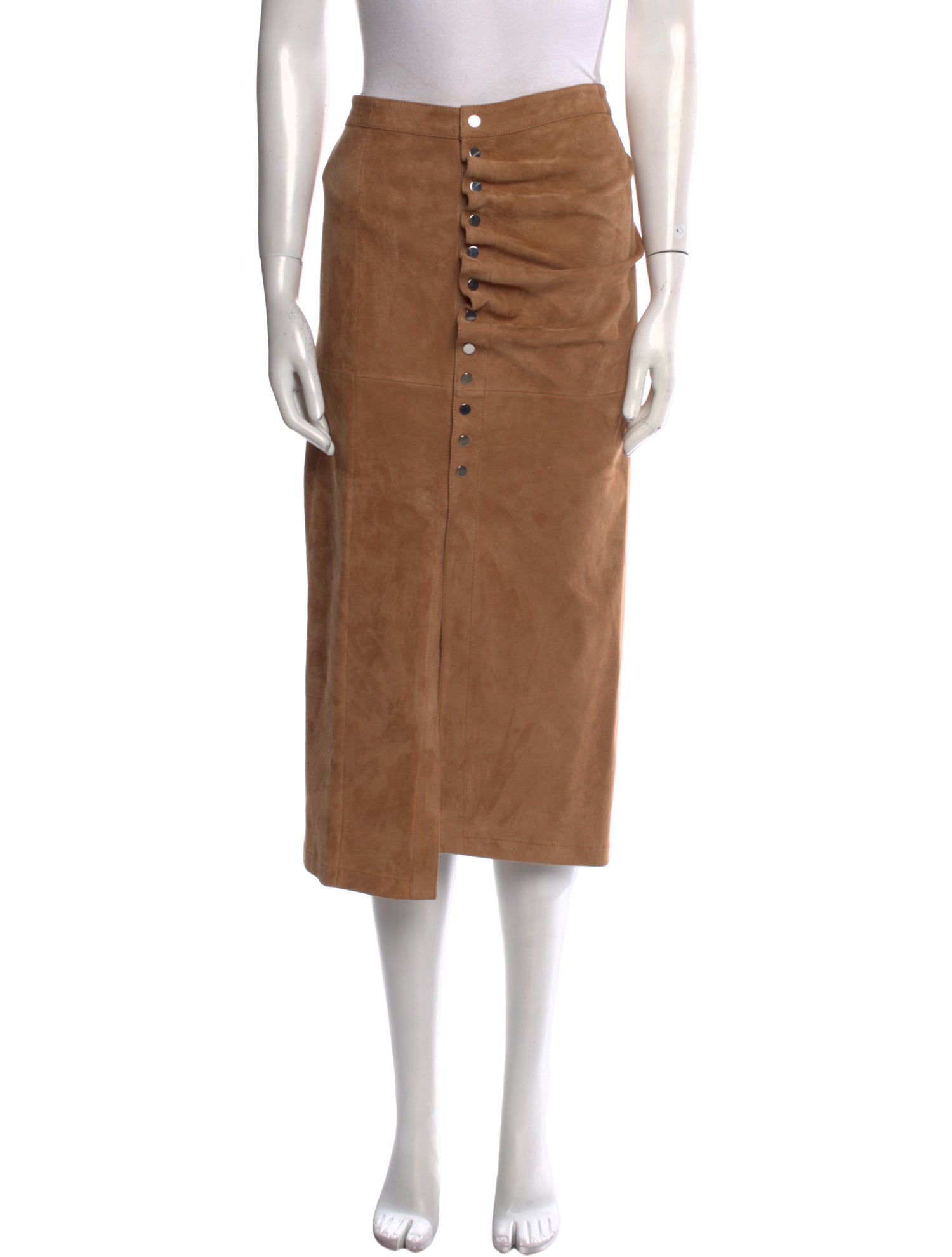 Rabanne Suede Midi Length Skirt