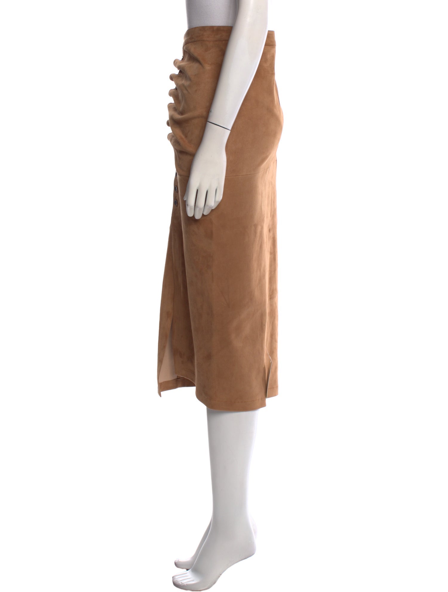 Rabanne Suede Midi Length Skirt