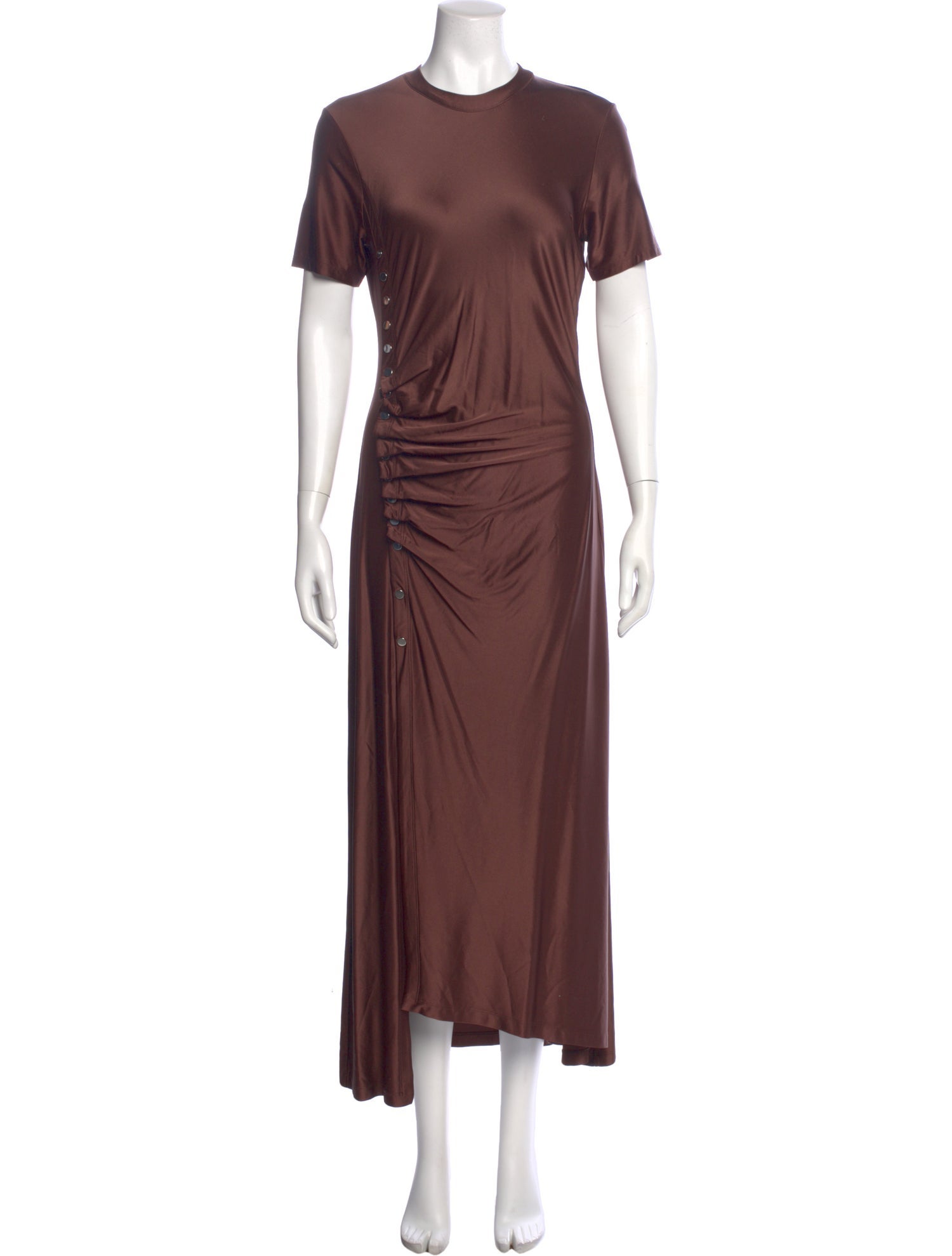 Rabanne Crew Neck Midi Length Dress