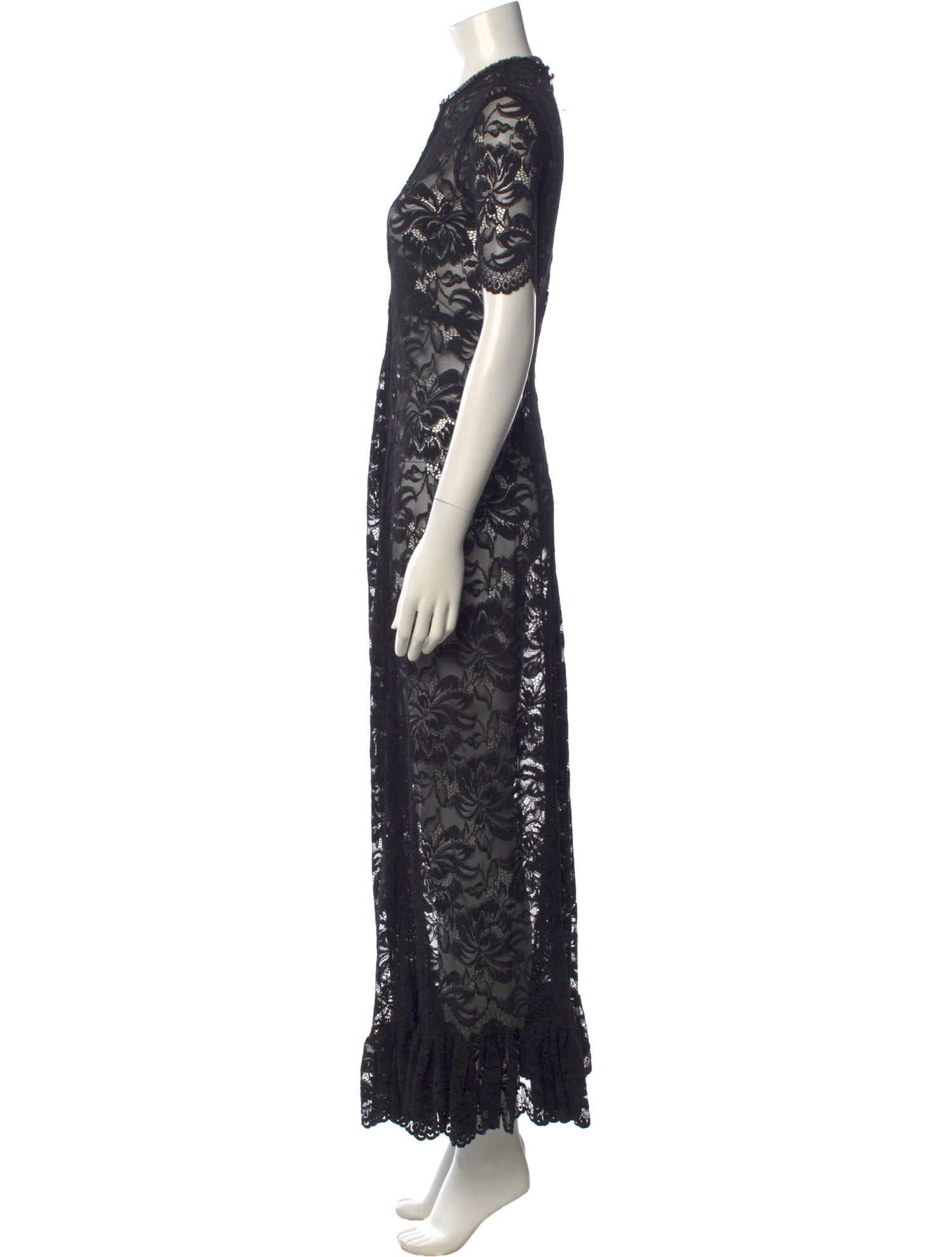 Rabanne Lace Pattern Long Dress
