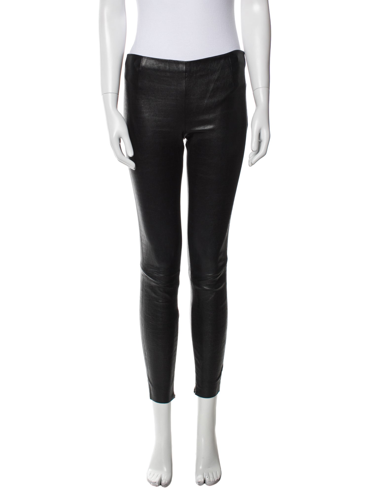 Skaist-Taylor Lamb Leather Skinny Leg Pants