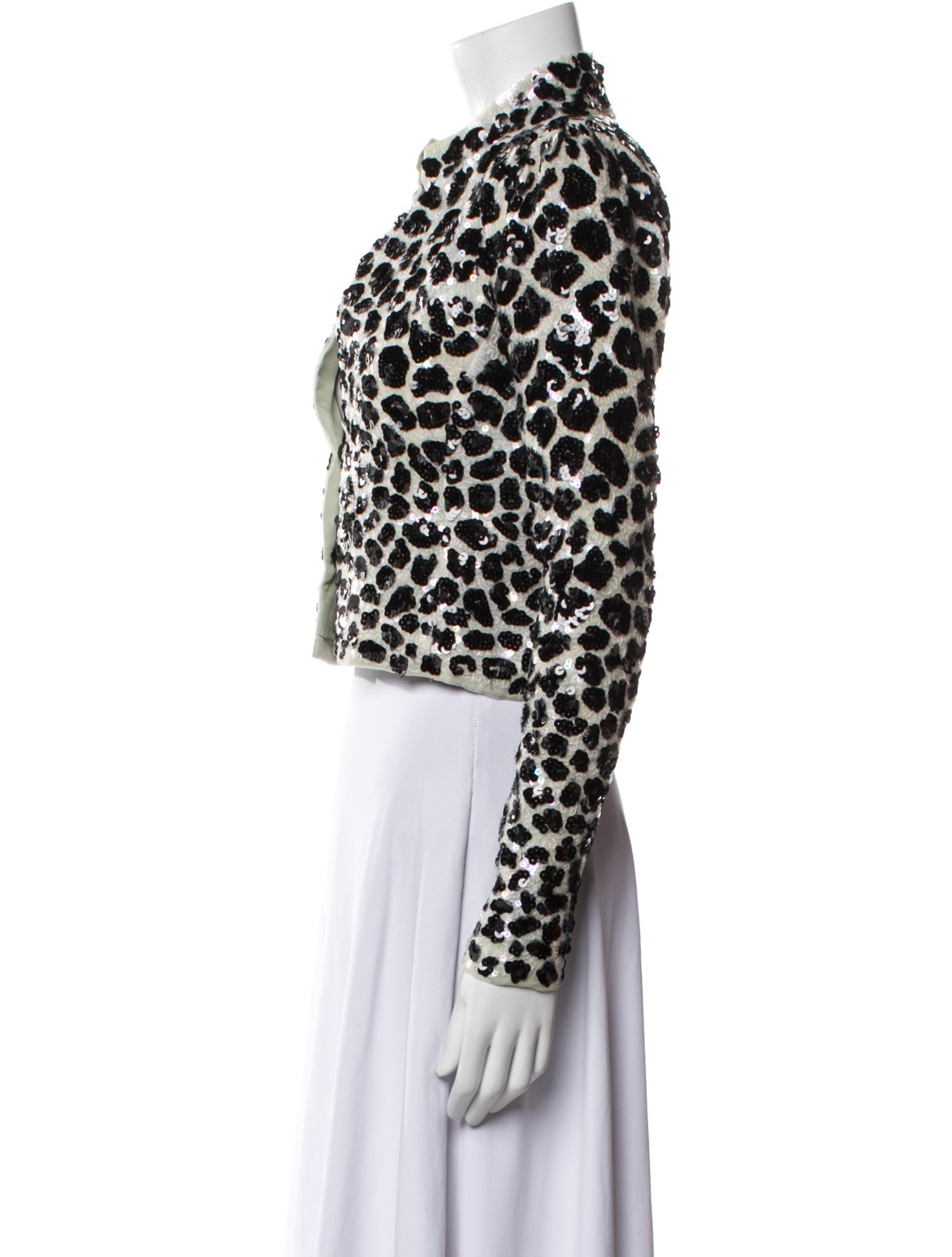Skaist-Taylor Silk Animal Print Evening Jacket