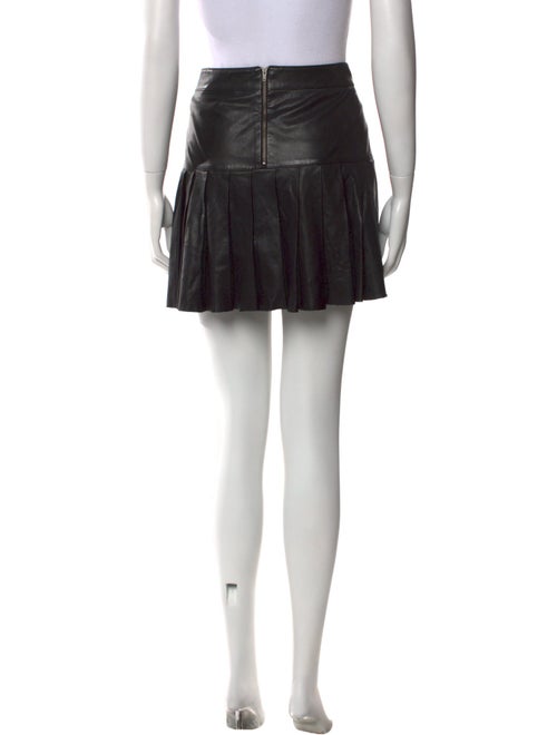 Skaist-Taylor Lamb Leather Mini Skirt