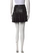 Skaist-Taylor Lamb Leather Mini Skirt
