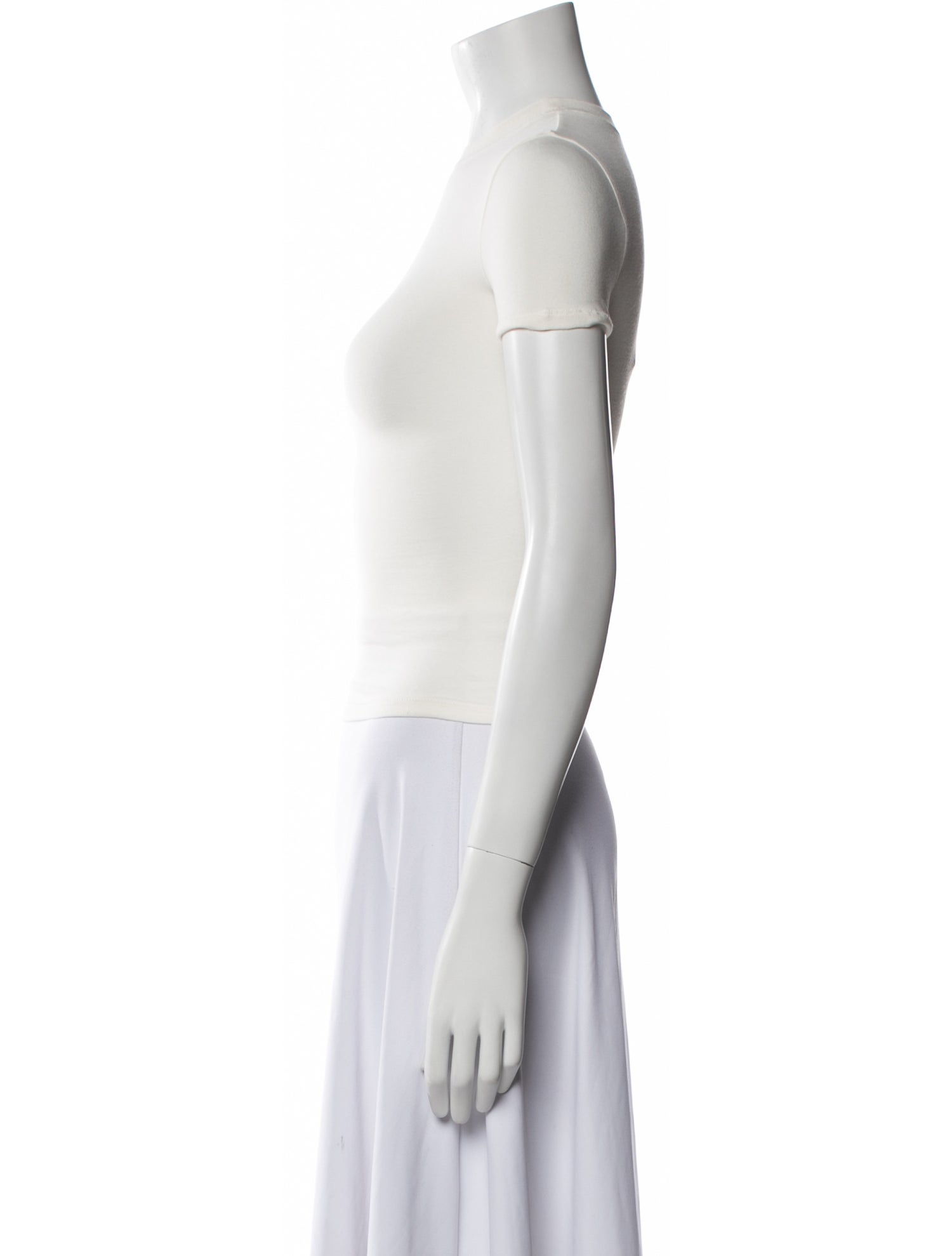 SKIIM Bateau Neckline Short Sleeve Crop Top w/ Tags