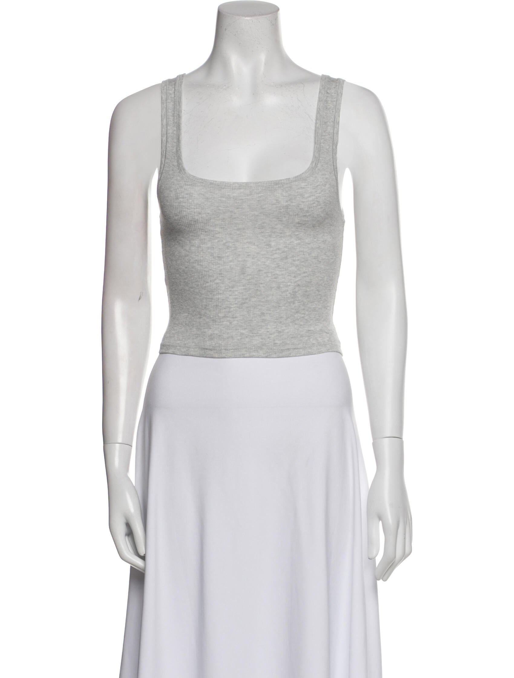 SKIIM Square Neckline Sleeveless Crop Top