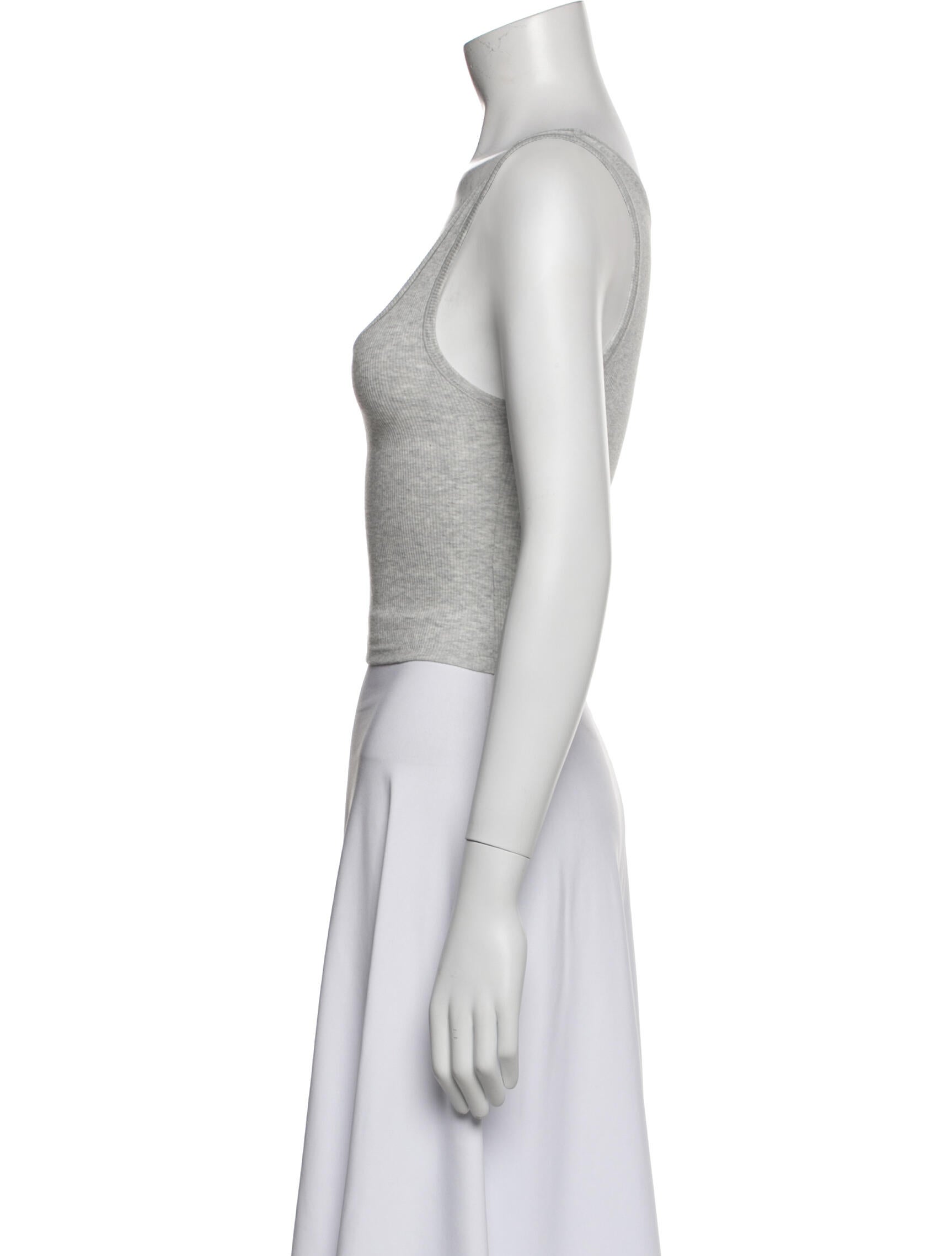 SKIIM Square Neckline Sleeveless Crop Top