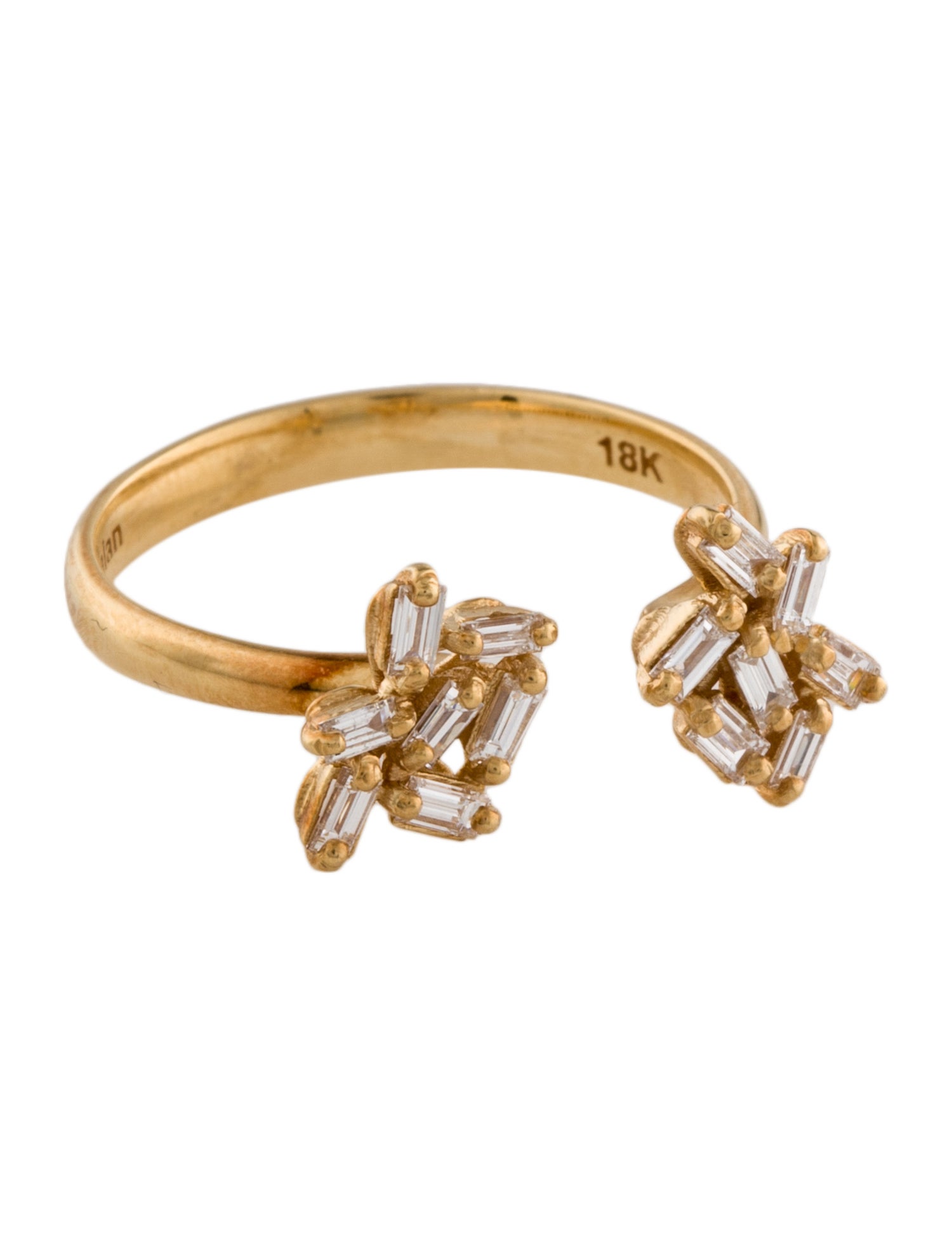 Suzanne Kalan 18K Diamond Open Cocktail Ring