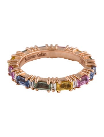 Suzanne Kalan Eternity Band 18K Sapphire & Diamond 4.75