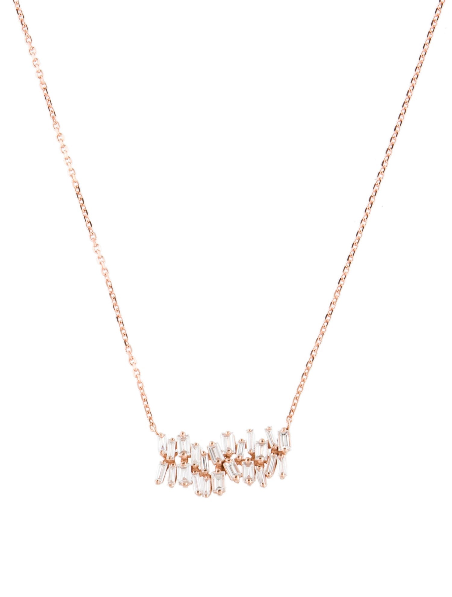 Suzanne Kalan 18K Diamond Pendant Necklace