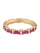 Suzanne Kalan 18K Ruby & Diamond Eternity Band